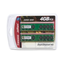 Transcend 4GB PC6400 DDR2 800MHz (2x2GB) non-ECC