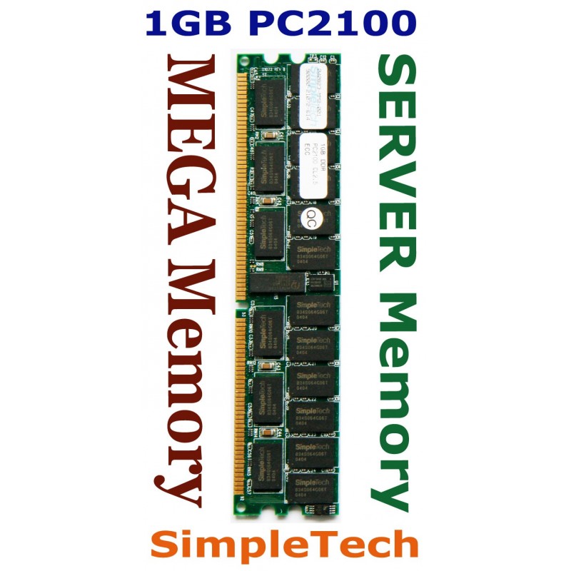 Simpletech 1GB DDR PC2100R ECC Registered SERVER Memory Ram  