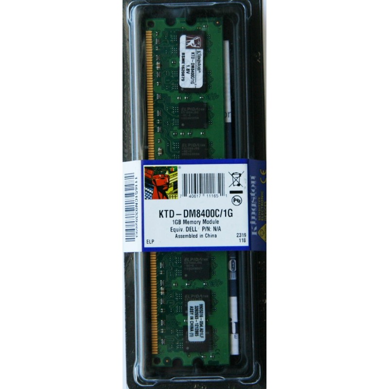 Kingston 1GB DDR2 PC2-6400 800MHz Desktop Memory Ram KTD-DM8400C/1G