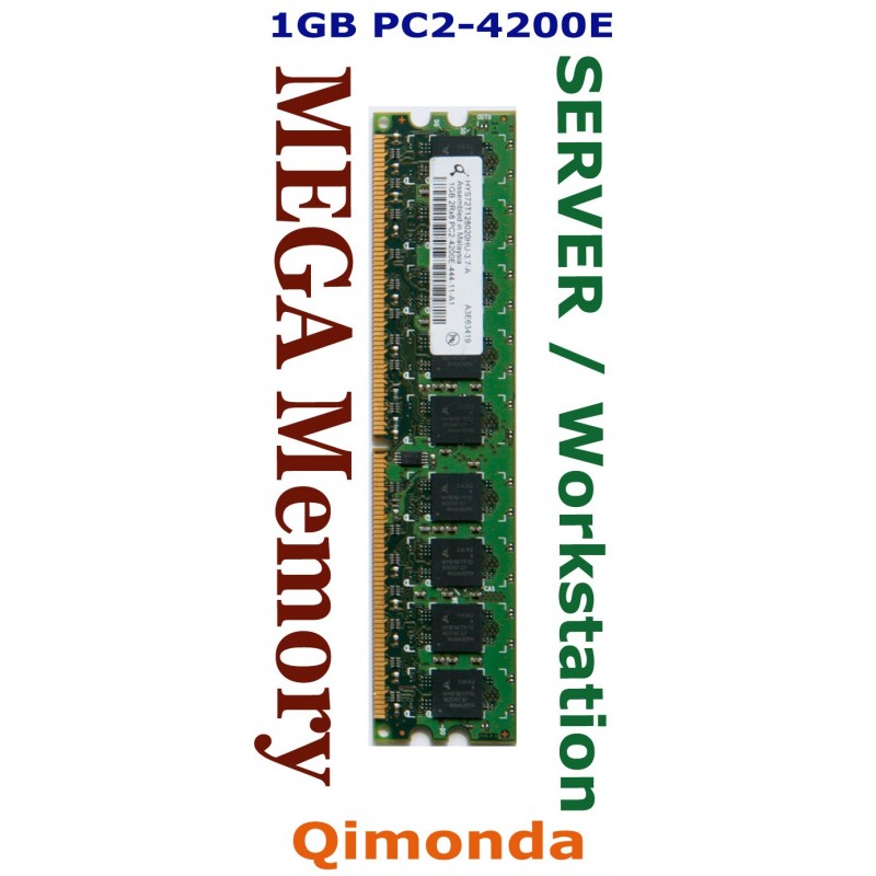 Qimonda 1GB DDR2 PC2-4200E 533Mhz Server / Workstation Memory suitable for Power Mac G5 late 2005