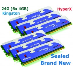 Kingston HyperX 24GB (6x 4GB) 240-Pin DDR3 PC3-12800 HEXA-Channel Desktop Memory