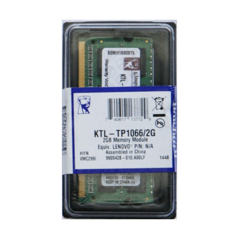 New Kingston 2GB DDR3 PC3-8500 1066mhz LAPTOP Memory Ram KTL-TP1066/2G