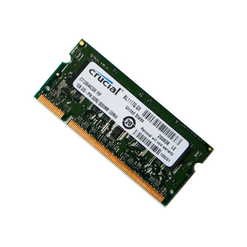 Crucial 1GB DDR2 PC2-4200 533MHz Notebook Memory