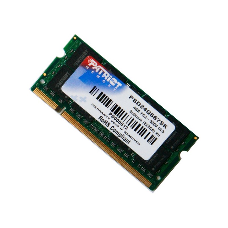 Patriot 2GB PC2-5300 DDR2 667MHz Laptop memory Ram