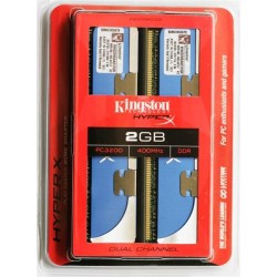 Kingston 2GB HyperX PC3200 DDR 400MHz Desktop Memory KHX3200AK2/2GR (2x 1GB Kit)