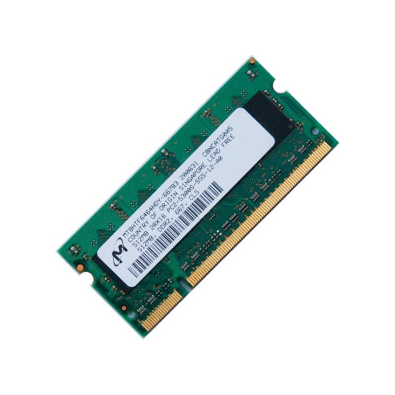 Micron 512MB DDR2 PC2-5300s 667MHz Notebook / Netbook Memory