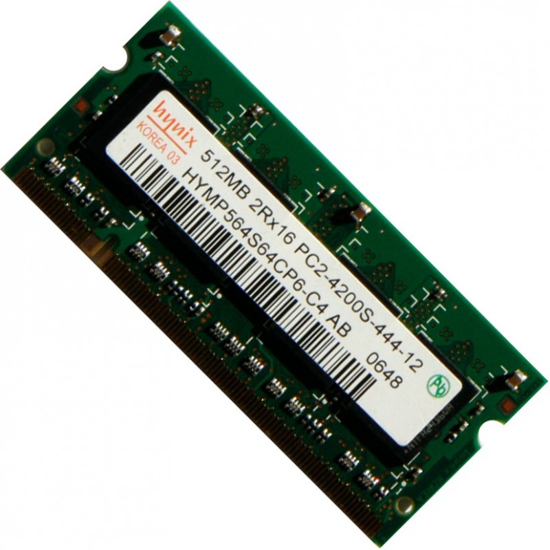 Hynix 512MB DDR2 PC2-4200 533MHz Notebook Memory