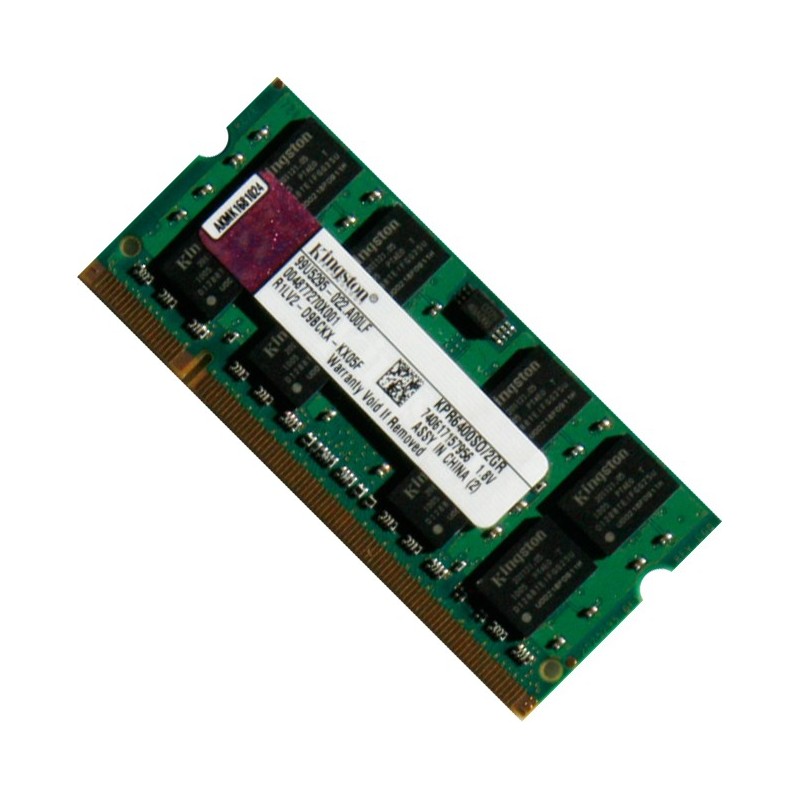 KINGSTON 2GB DDR2 PC2-6400 800MHz Notebook Memory KPR6400SO/2GR