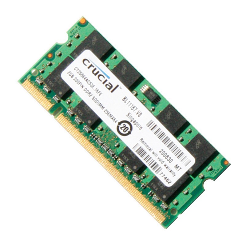 Crucial 2GB DDR2 PC2-4200 533MHz Notebook / Laptop Memory