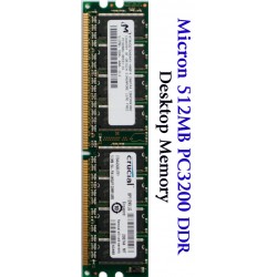 Micron 512MB PC3200 DDR 400 Desktop Memory