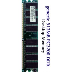 Generic 512MB PC3200 DDR 400 Desktop Memory