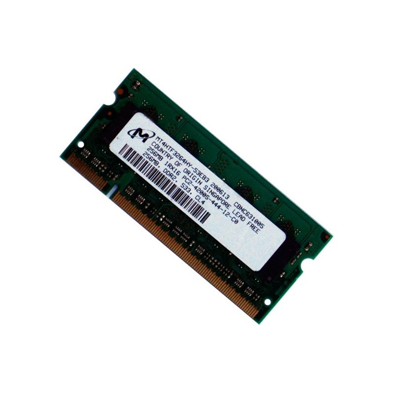 Micron 256MB DDR2 PC2-4200 533MHz Notebook Memory