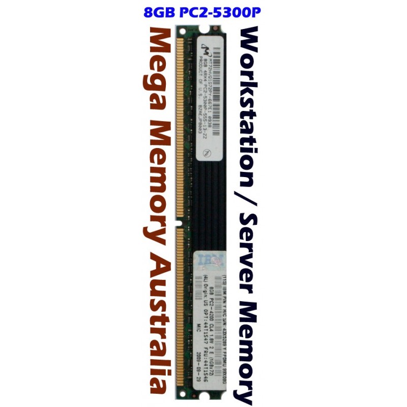 MICRON 8GB DDR2 PC2-5300P / PC2-4200P 667Mhz Quad Rank  Server Memory - IBM PN 43X5289