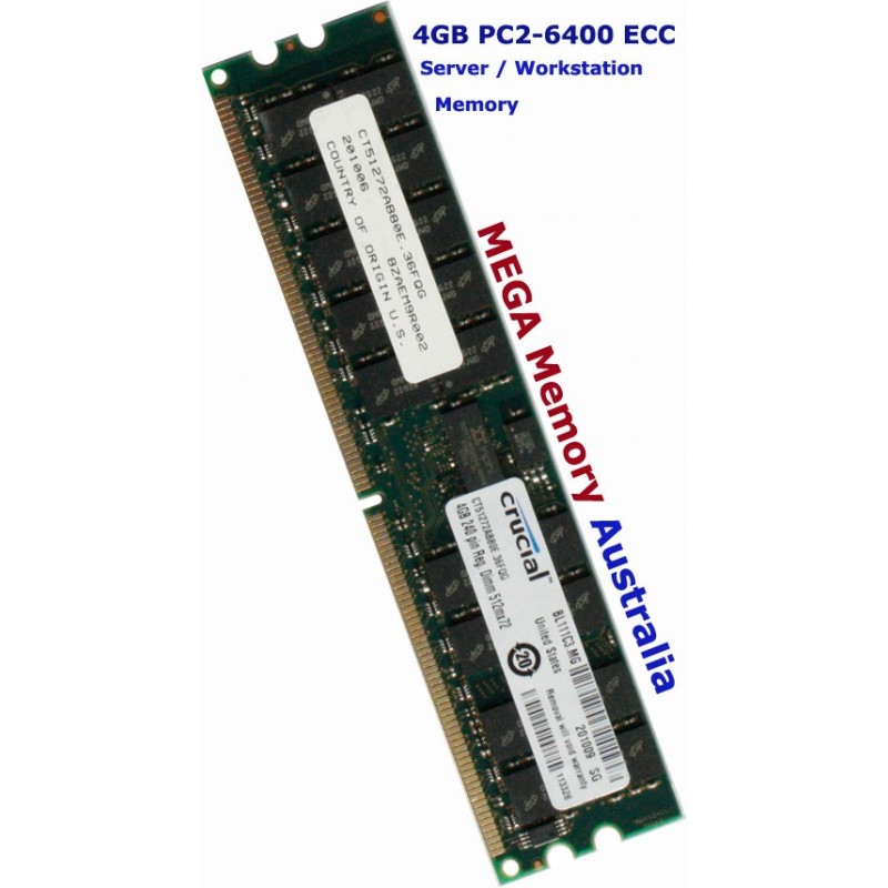 Crucial Crucial 4 GB DDR2 PC2-6400 CT51272AB80E.36FQH ECC Regular Server RAM CL5 Memoria 
