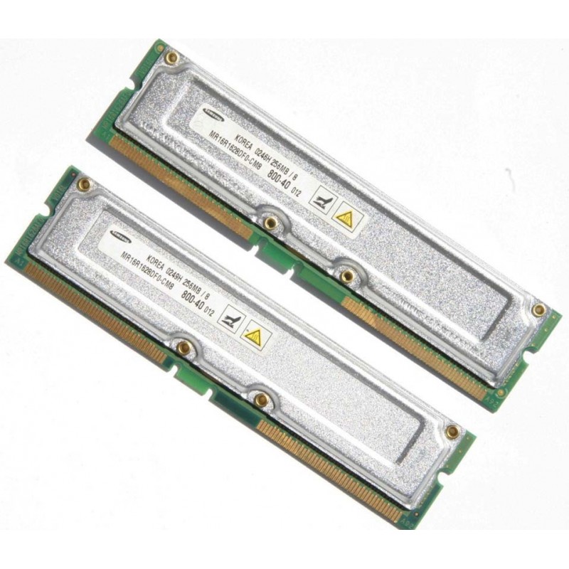 Samsung 512MB (2x 256MB) PC800 non-ECC Rambus memory 40ns