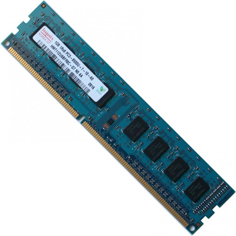 Hynix 1GB 240-Pin DDR3 1066MHz PC3-8500 Desktop Memory for PC and iMac HMT112U6BFR8C