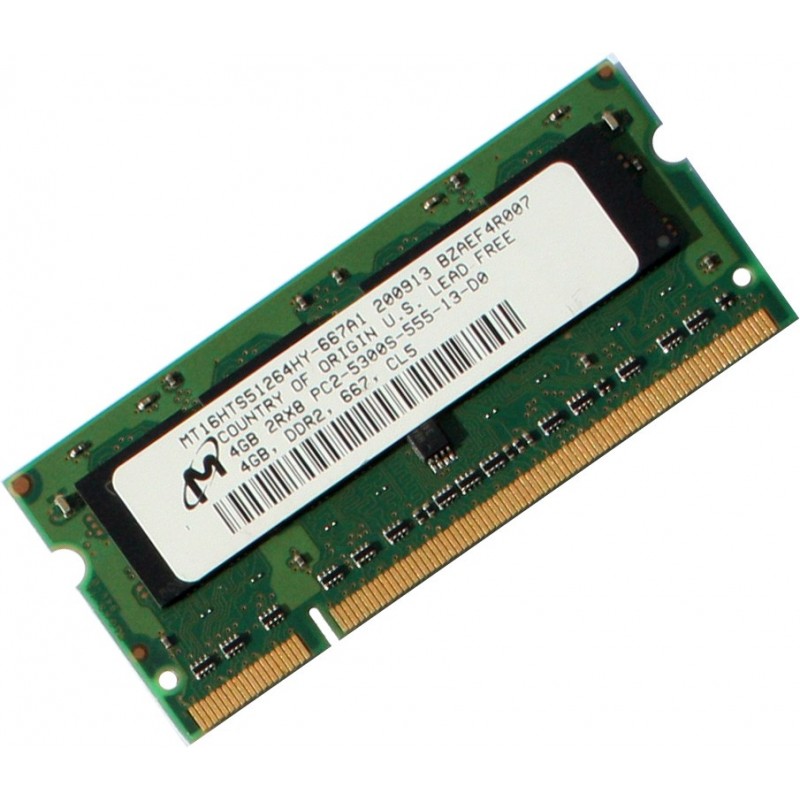 Micron 4GB PC2-5300 DDR2 667MHz Laptop memory Ram