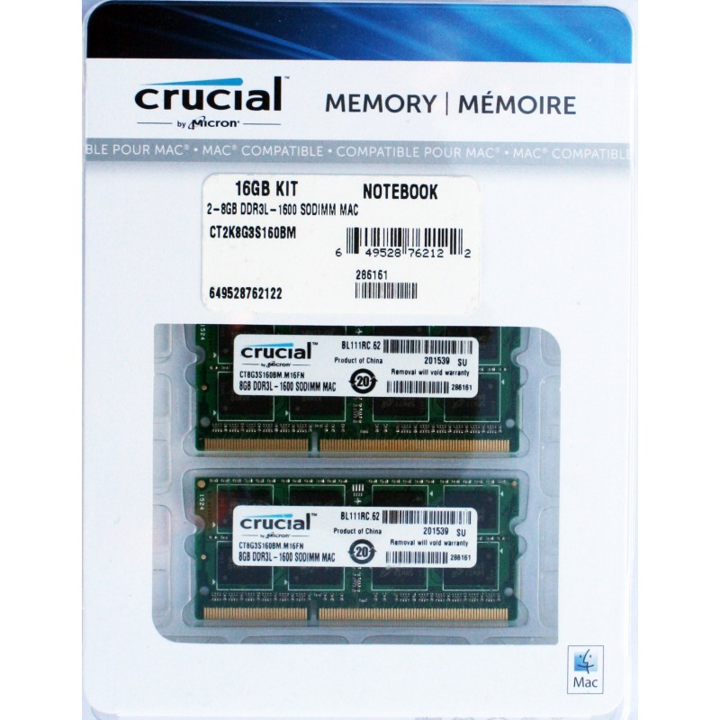 Crucial 4gb Ddr3 1067mhz Sodimm, So-dimm Memory For Mac