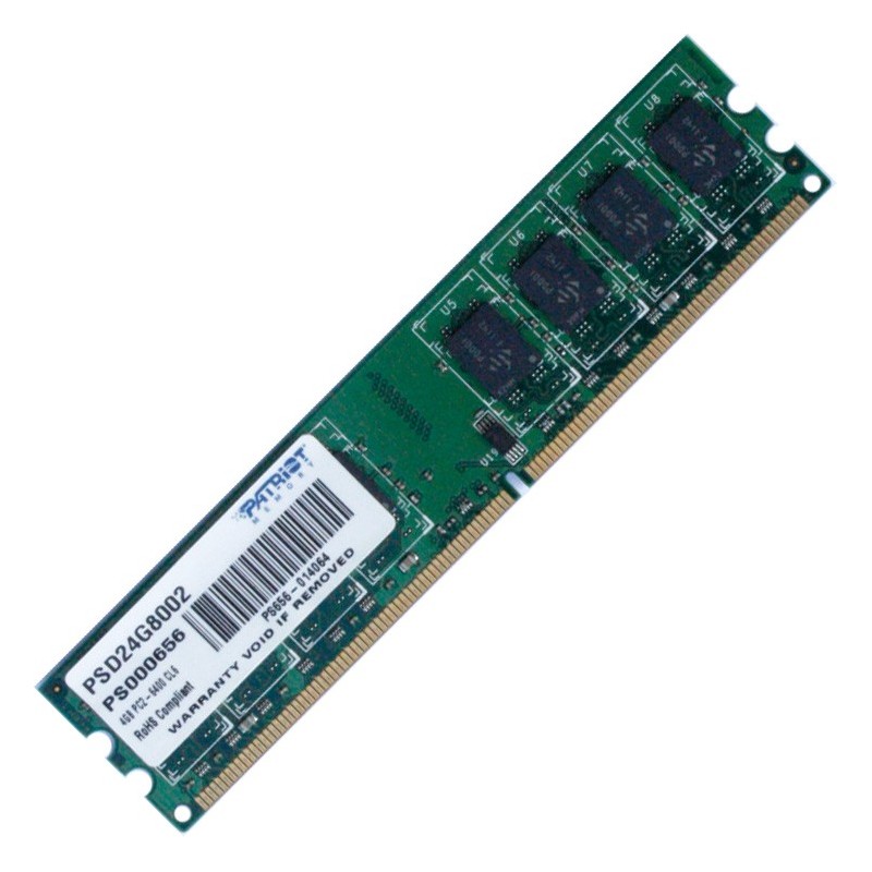 PATRIOT 4GB DDR2 PC2-6400 800MHz Desktop Memory Ram PSD24G8002