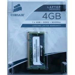 New CORSAIR 4GB DDR2 PC2-6400 800MHz Notebook Memory VS4GSDS800D2