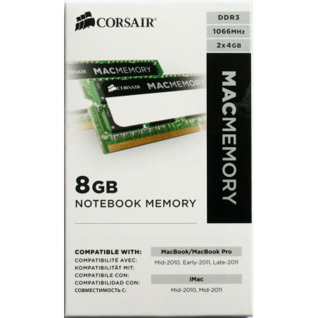 Memoria RAM 8GB  2x4GB  DDR3 1066 MHz Per Notebook E Macbook Pro 204 Pin Sodimm Nuova - Foto 6