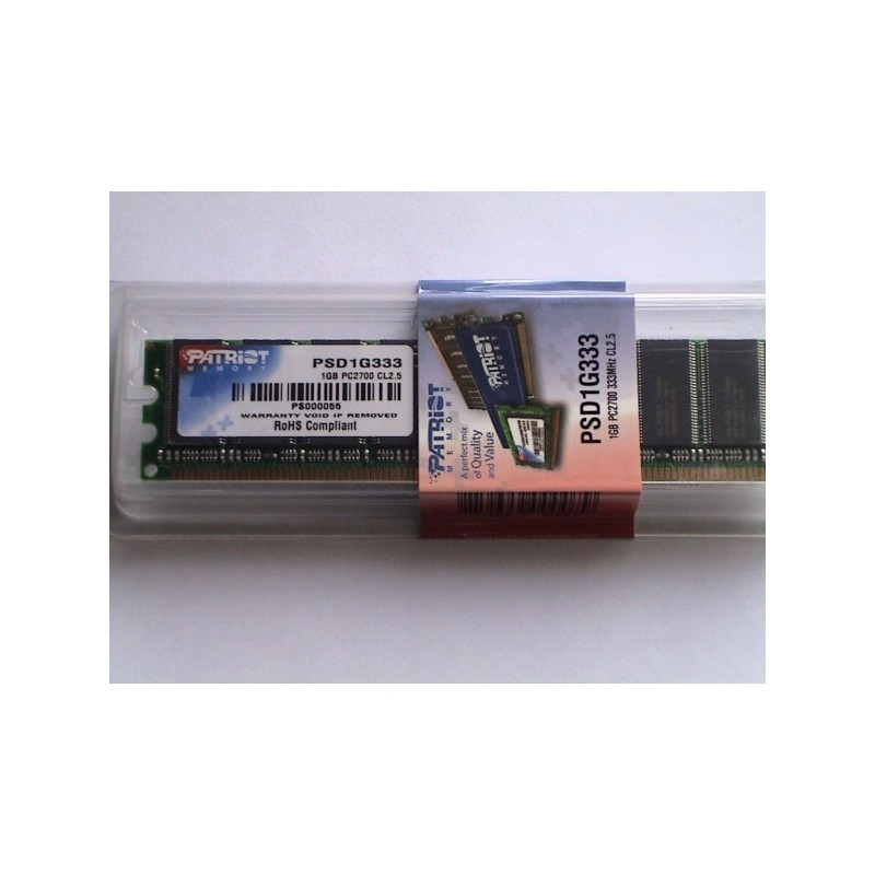 Patriot 1GB PC2700 333MHz DDR Desktop Memory