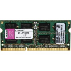 Kingston 2GB DDR3 PC3-8500 1066mhz LAPTOP Memory Ram KTL-TP1066/2G