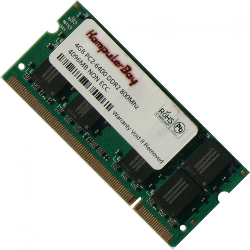 KomputerBay 4GB DDR2 PC2-6400 800MHz Notebook Memory