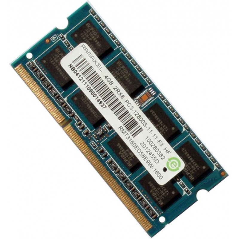 Ramaxel 4GB DDR3 PC3-12800 1600MHz Laptop MacBook iMac Acer Memory RMT3160ED58E9W
