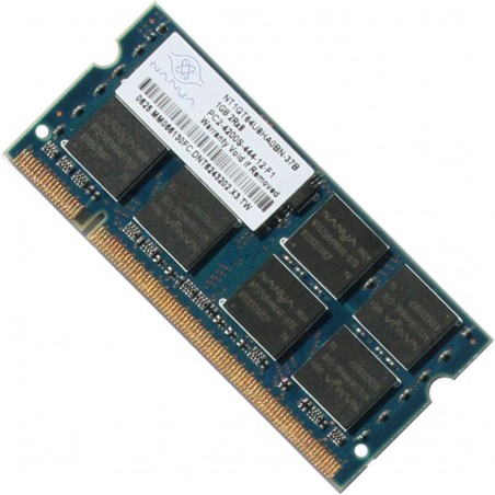 Lot De 10 Barrettes RAM SO-DIMM 1Go DDR2 PC2-4200 533MHz - Occasion Testées OK
