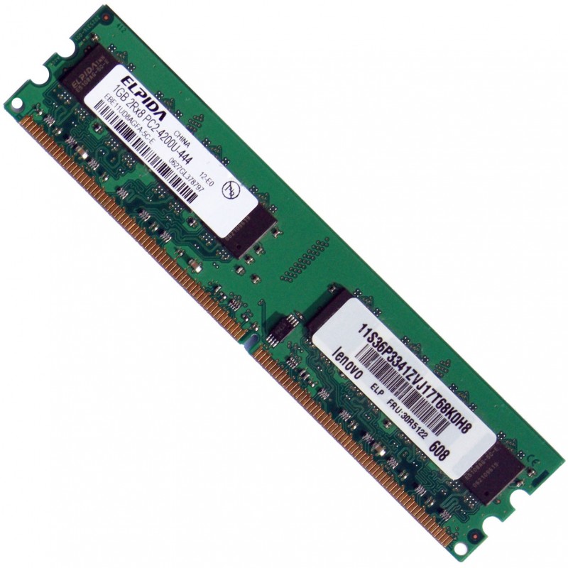 ELPIDA 1GB DDR2 PC2-4200 533MHz Desktop Memory Ram EBE11UD8AGFA