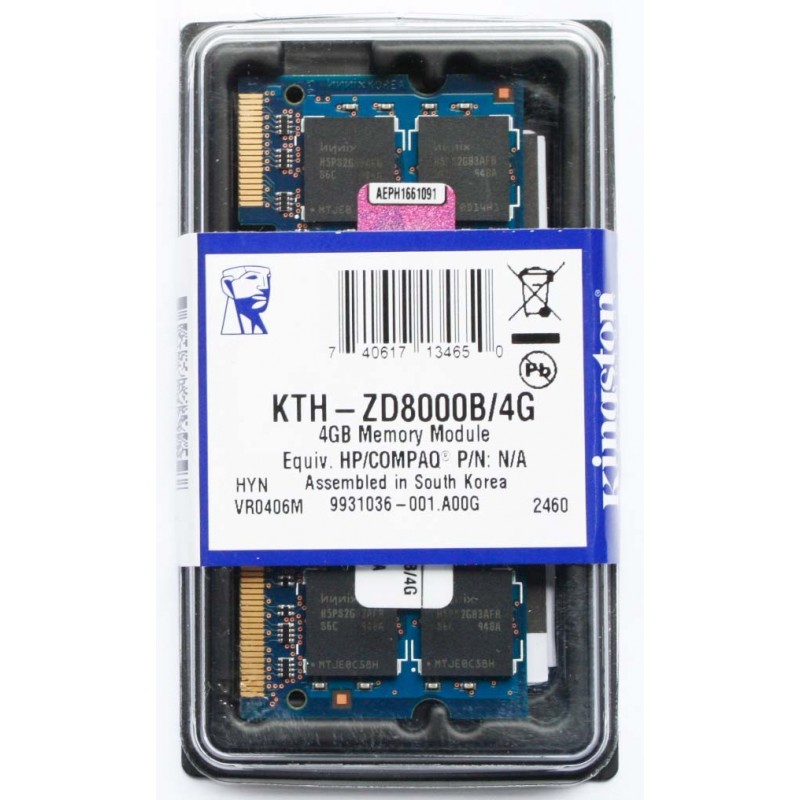 New Kingston 4GB PC2-5300 DDR2 667MHz Laptop memory Ram kth-zd8000b/4g
