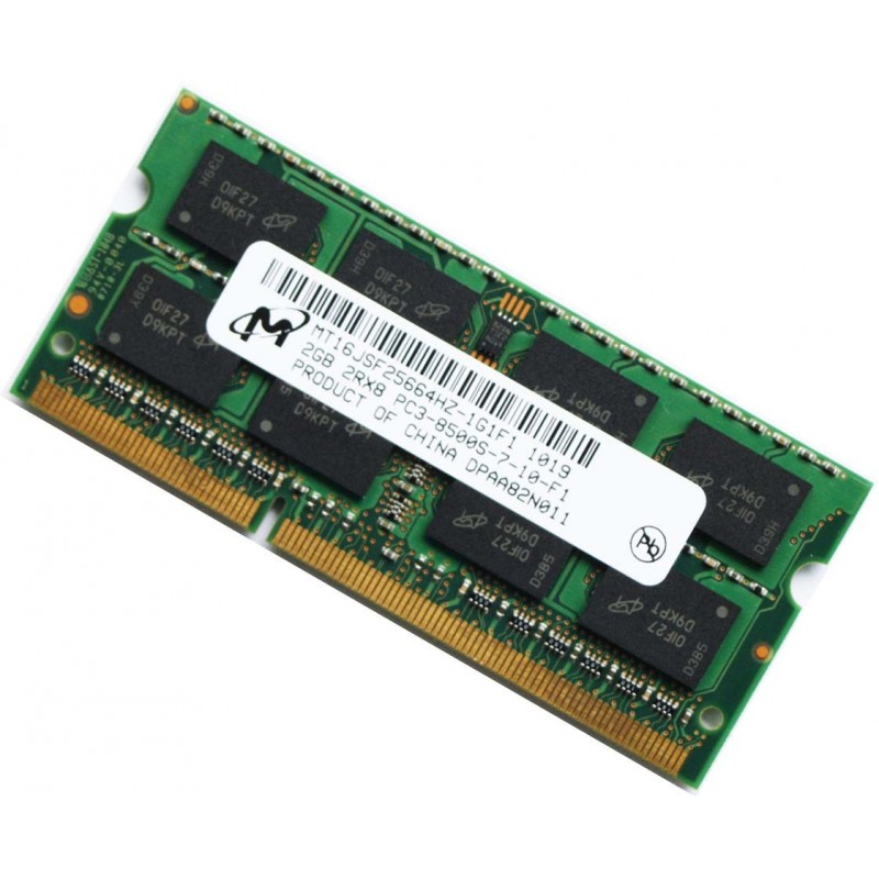 MICRON 2GB DDR3 PC3-8500 1066mhz LAPTOP Memory Ram