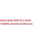 4GB & 8GB DDR3 PC3-8500 1066Mhz Notebook Memory