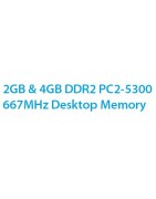 2GB & 4GB DDR2 PC2-5300 667MHz Desktop Memory
